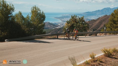 Cycling the mountains behind Malaga Spain