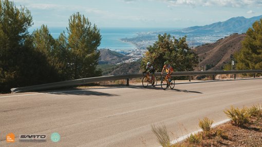 Cycling the mountains behind Malaga Spain
