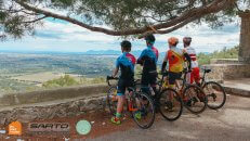 Look at the north of Mallorca from Santa Magdalena climb