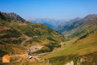 This is the view from the top of the Col du Tourmalet Pyrenees France