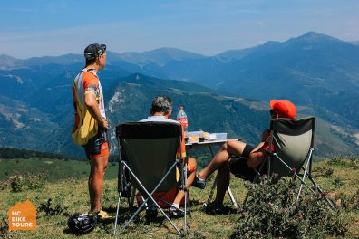 The best picnic spot by HC Bike Tours - at the top of the col d'Aspin