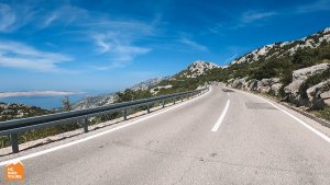 Another great cycling view cycling along the Adriatic coast in Croatia