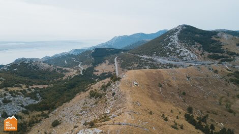 The Velebit mountain range in Croatia perfect for cycling with HC Bike Tours