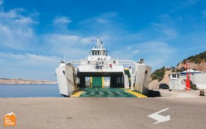 The ferry we are going to take from Prizna to Žigljen on the Pag island