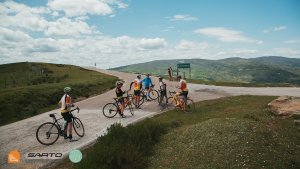 The group of friends on the Cantabria and Asturias Spain cycling tour in 2019