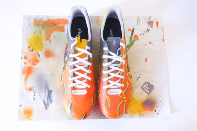 custom painted s-works 7 cycling shoe hand painted by HC Bike Tours