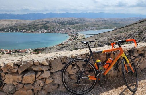 Sarto rental bike spotted on the island of Pag in Croatia