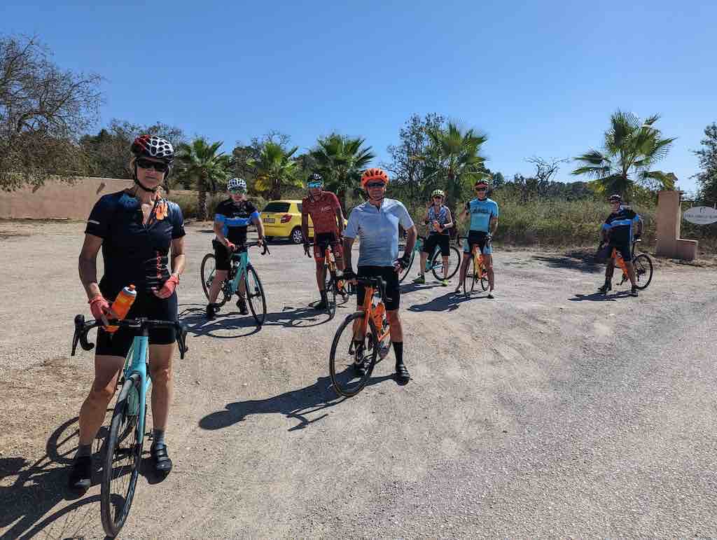 A group of friends enjoying bespoke Mallorca cycling trip