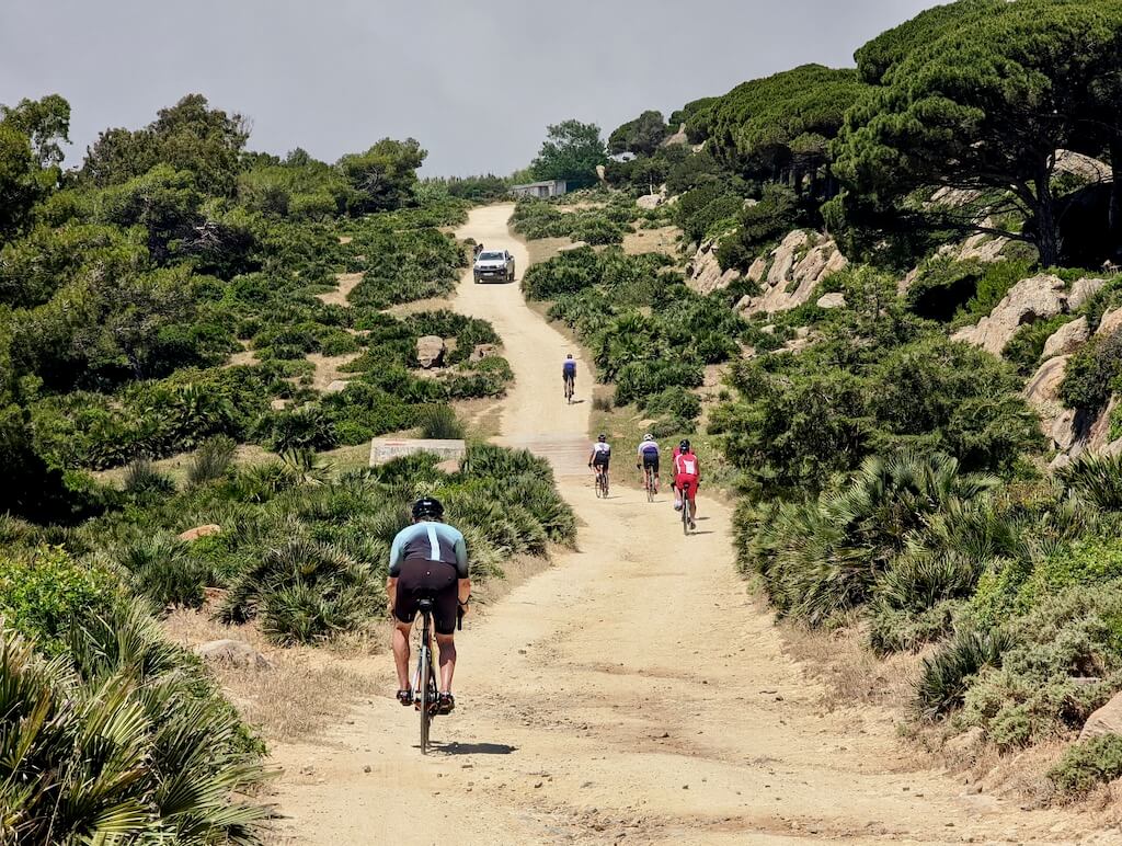 Near Tarifa, some gravel roads on a bicycle trip in Andalusia, Spain