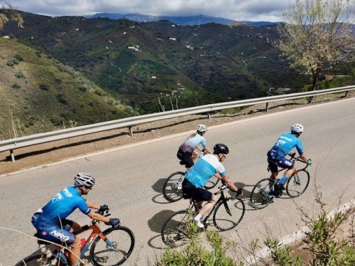NRG Performance Training athletes cycling in Andalucia, Spain