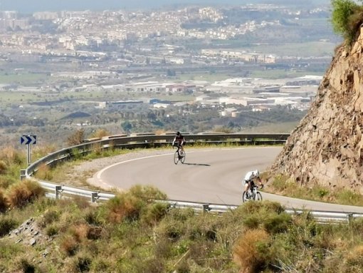 NRG Performance Training athletes during a bicycle ride in Andalucia, Spain