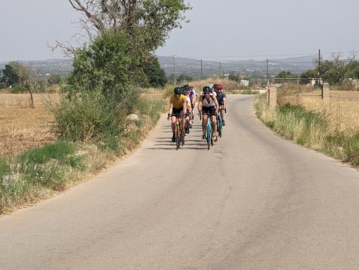 Group ride in Mallorca, Spain