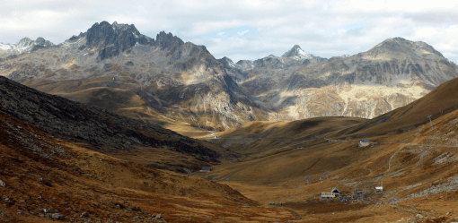 Col Du Glandon form Col de la CROIX de FER Alps France