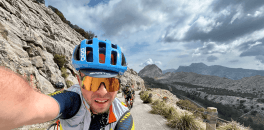 Hc Bike Tours ride leader Artis Kalveits during La Perez Puig Major Gran Fondo 2023 ride in Mallorca