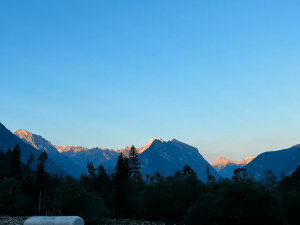 Julian Apls in the evening sun, Bovec, Slovenia