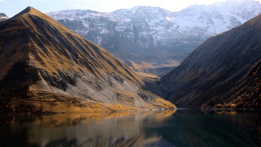 Mountain lake in French Apls