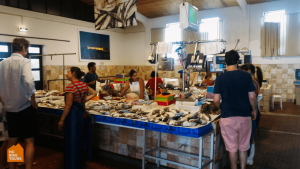 Fresh fish market > Portugal cycling holidays with HC Bike Tours