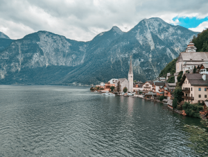 View at lake Bled in Slovenia