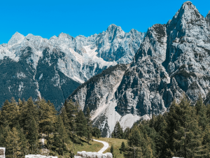 Mountain view at Julian Alps