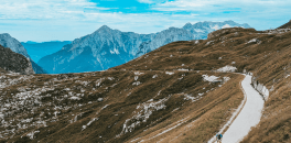 Mountain road in Julian Alps