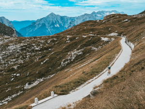 Mountain road in Julian Alps