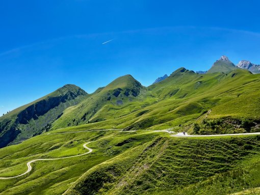 Mountain view from Col d'Aubisque in French Pyrenees