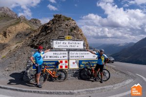 Our guests on the top of Col Du Galibier