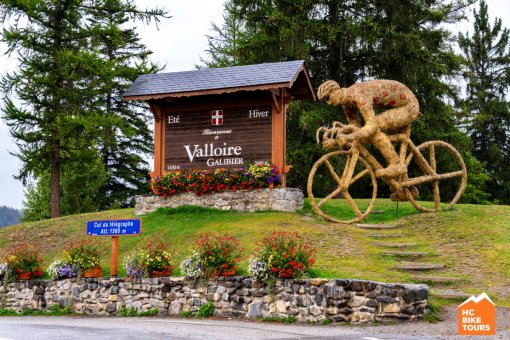 Welcome sign at Valloire Galibier