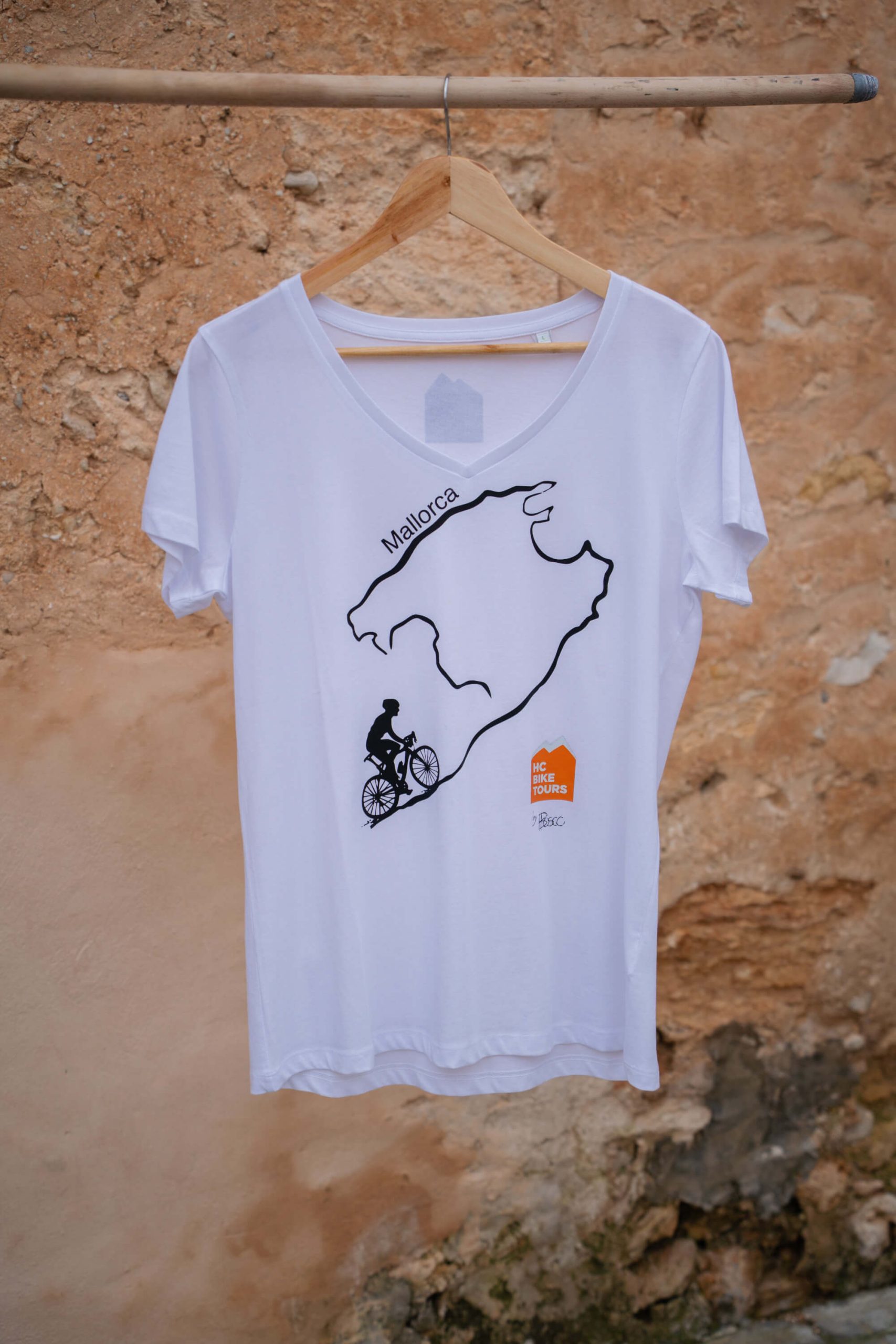 Women’s Organic Cotton V-Neck T-Shirt – Mallorca