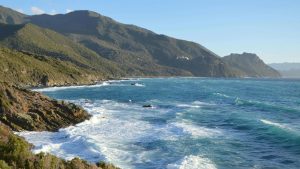 Corsica coastal line