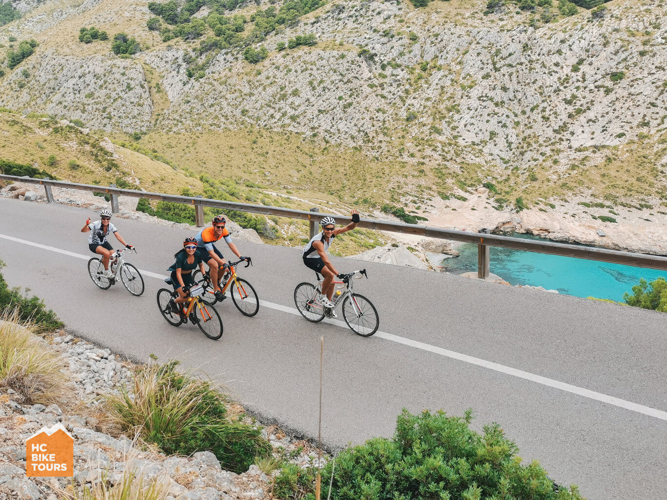 Mallorca bike camp 2021 - road to Cap Formentor - HC Bike Tours