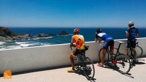 Cyclists enjoying the view