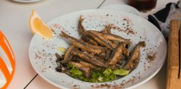 Fried fish in Andalucia cycling tour with HC Bike Tours