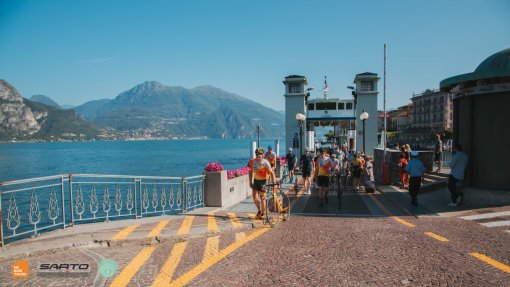 Lake Como ferry works well when it`s needed to connect great cycling routes - on a private Como cycling holidays with HC Bike Toufrs