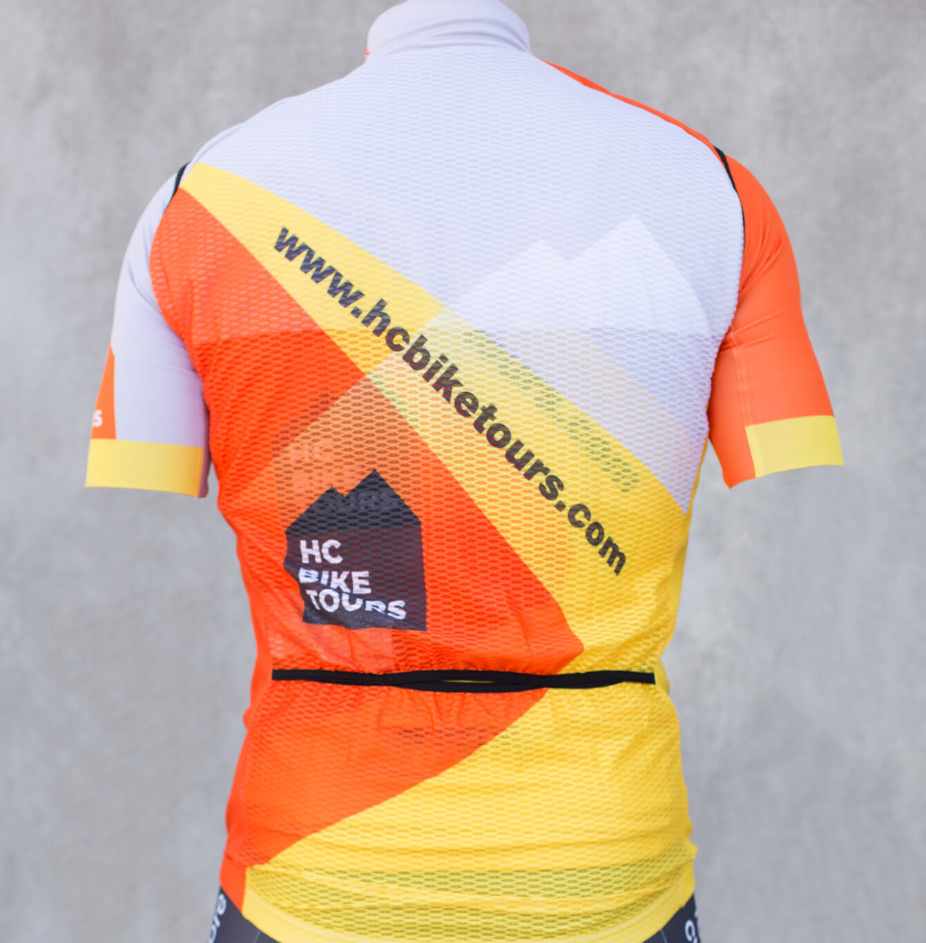 HC Bike Tours design cycling body/vest made by Bioracer