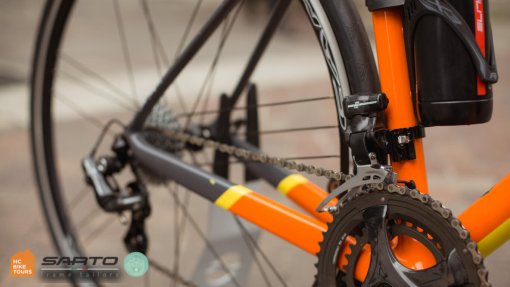 Mallorca and Como Italy Sarto road bikes for rent - Campagnolo Chorus - HC Bike Tours